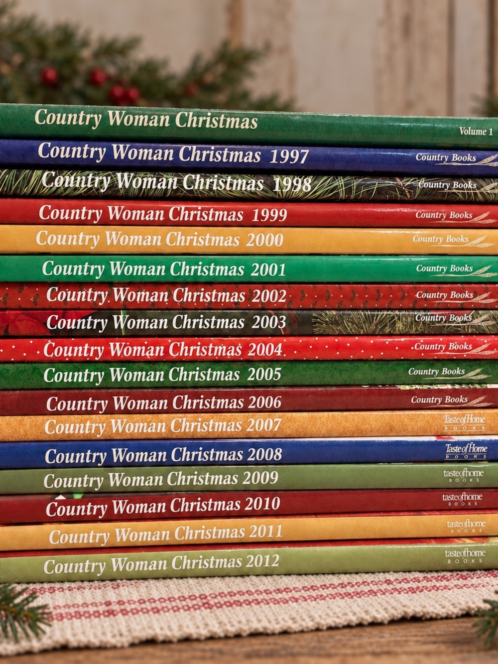 Country Woman Vintage Christmas Cookbook Complete 17 Book Set (1996-2012)
